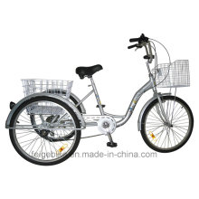 24" Shopping Trike Aluminum Alloy Frame Cargo Tricycle (FP-TRI-10)